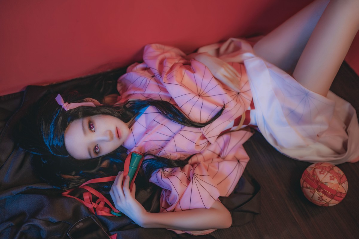 图片[2]-[Cosplay]桜桃喵 – 灶门祢豆子 – COSPLAY-小爱·美女部落