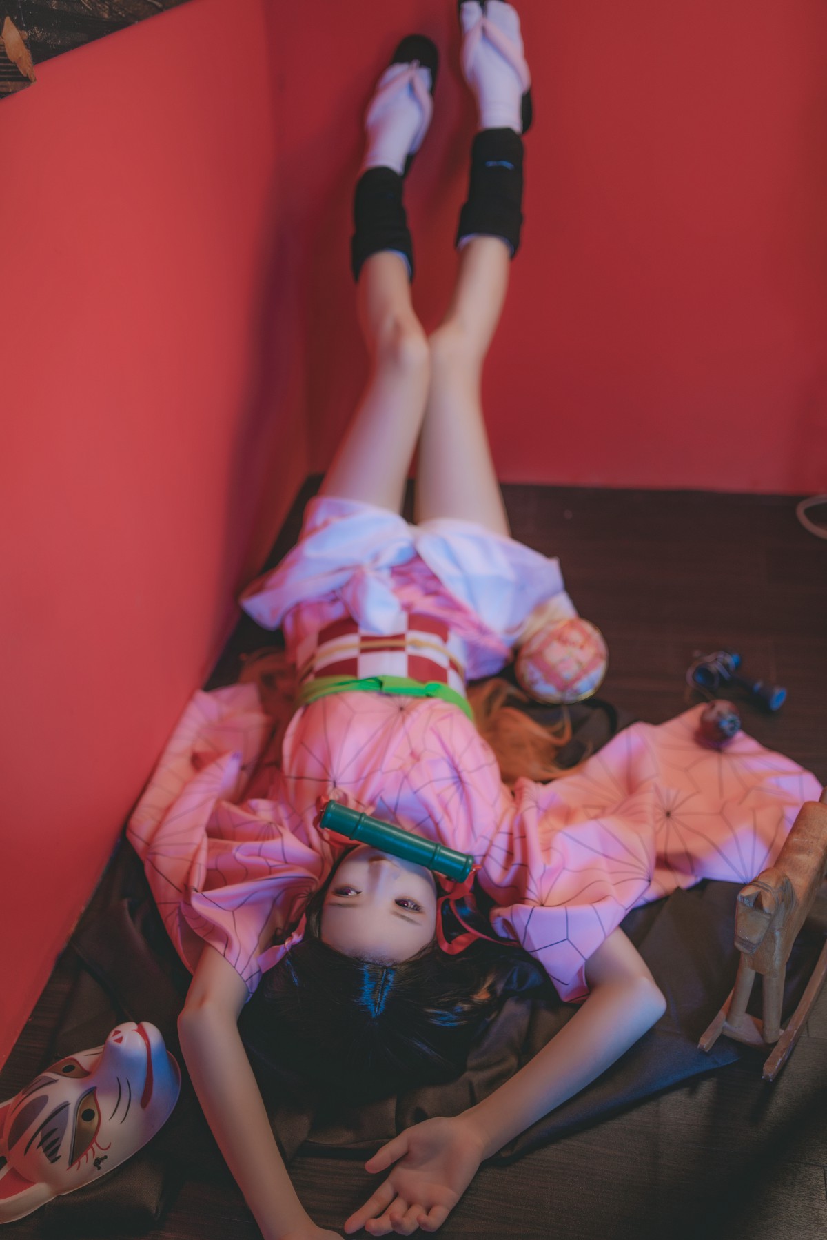 图片[3]-[Cosplay]桜桃喵 – 灶门祢豆子 – COSPLAY-小爱·美女部落
