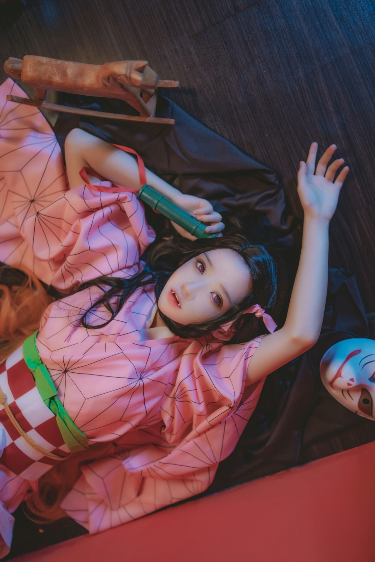 图片[5]-[Cosplay]桜桃喵 – 灶门祢豆子 – COSPLAY-小爱·美女部落