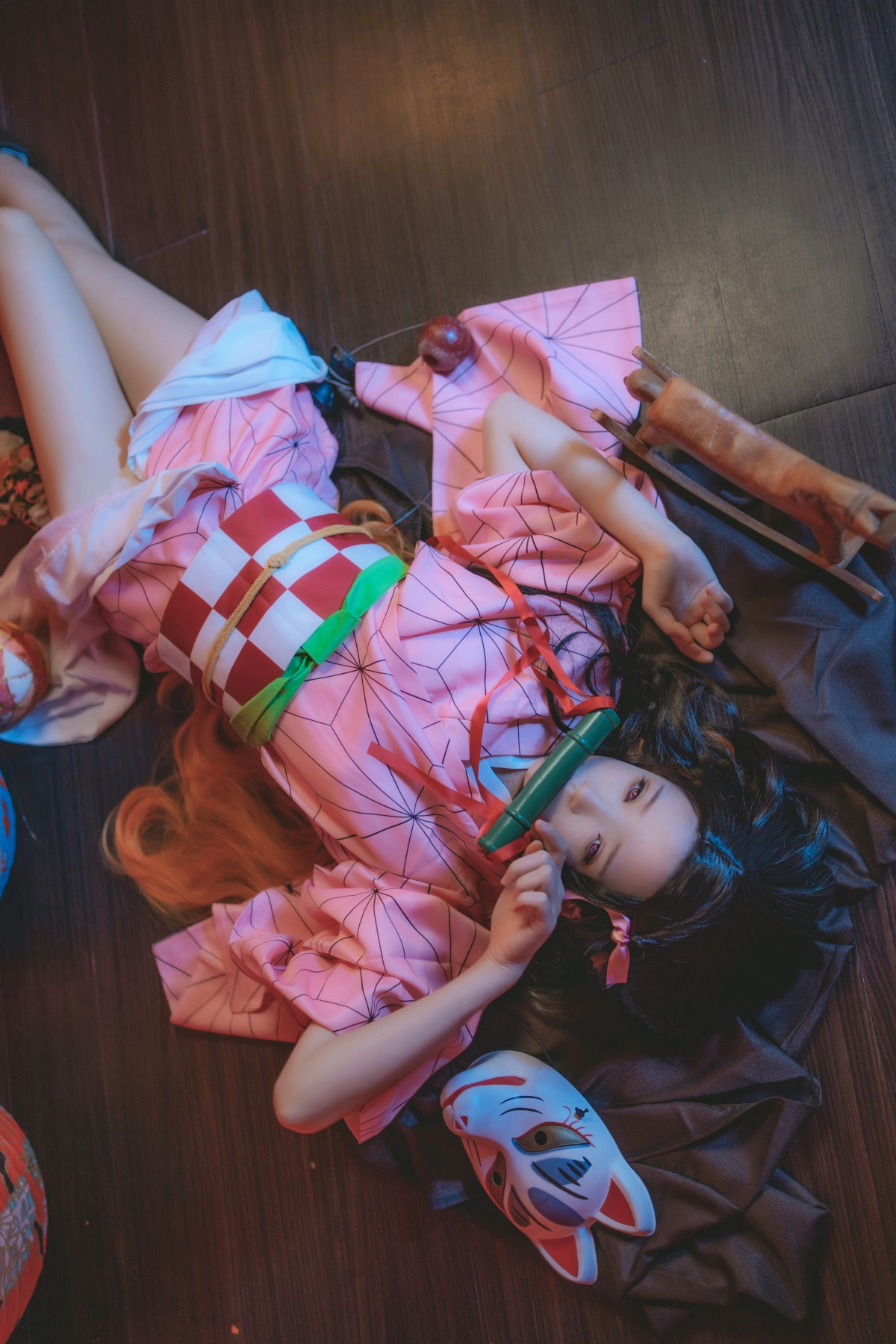图片[7]-[Cosplay]桜桃喵 – 灶门祢豆子 – COSPLAY-小爱·美女部落