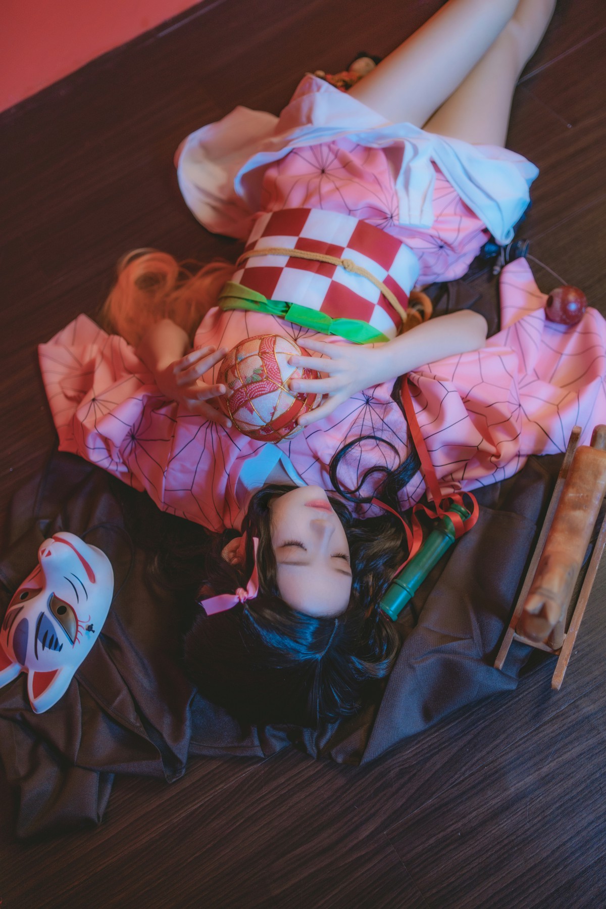 图片[6]-[Cosplay]桜桃喵 – 灶门祢豆子 – COSPLAY-小爱·美女部落