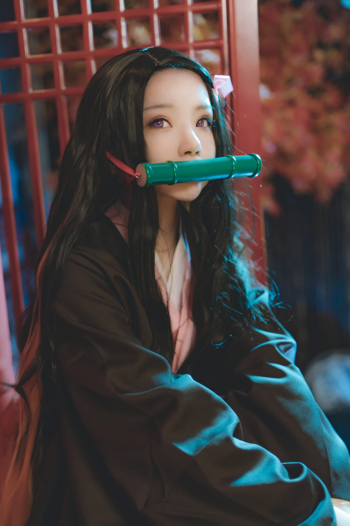 图片[9]-[Cosplay]桜桃喵 – 灶门祢豆子 – COSPLAY-小爱·美女部落