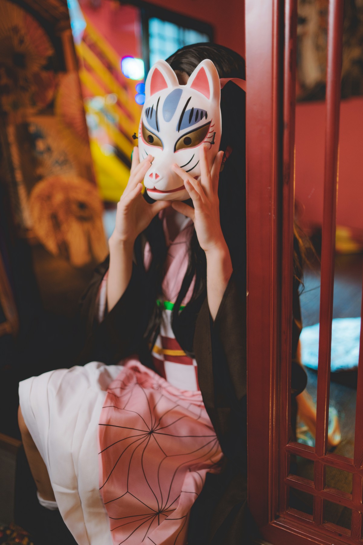 图片[12]-[Cosplay]桜桃喵 – 灶门祢豆子 – COSPLAY-小爱·美女部落