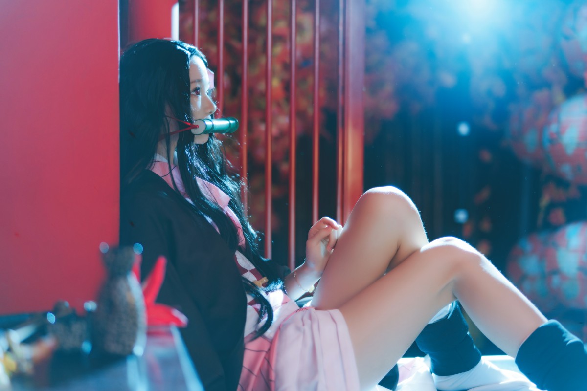 图片[14]-[Cosplay]桜桃喵 – 灶门祢豆子 – COSPLAY-小爱·美女部落