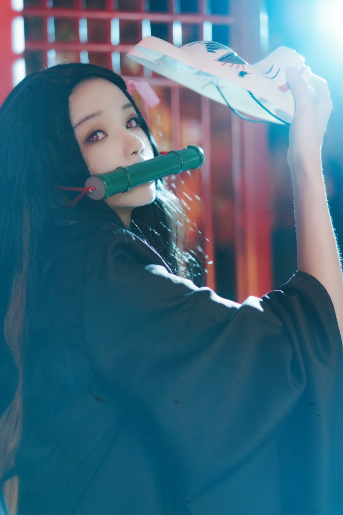 图片[18]-[Cosplay]桜桃喵 – 灶门祢豆子 – COSPLAY-小爱·美女部落