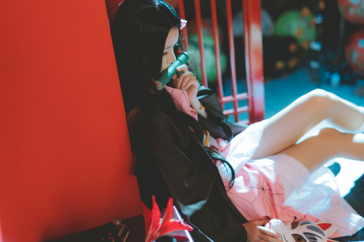 图片[19]-[Cosplay]桜桃喵 – 灶门祢豆子 – COSPLAY-小爱·美女部落