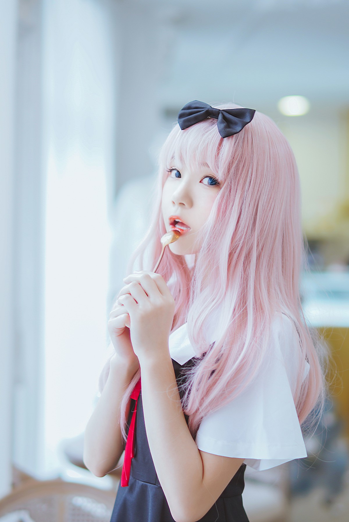 图片[5]-[Cosplay]桜桃喵 – 藤原千花 – COSPLAY-小爱·美女部落