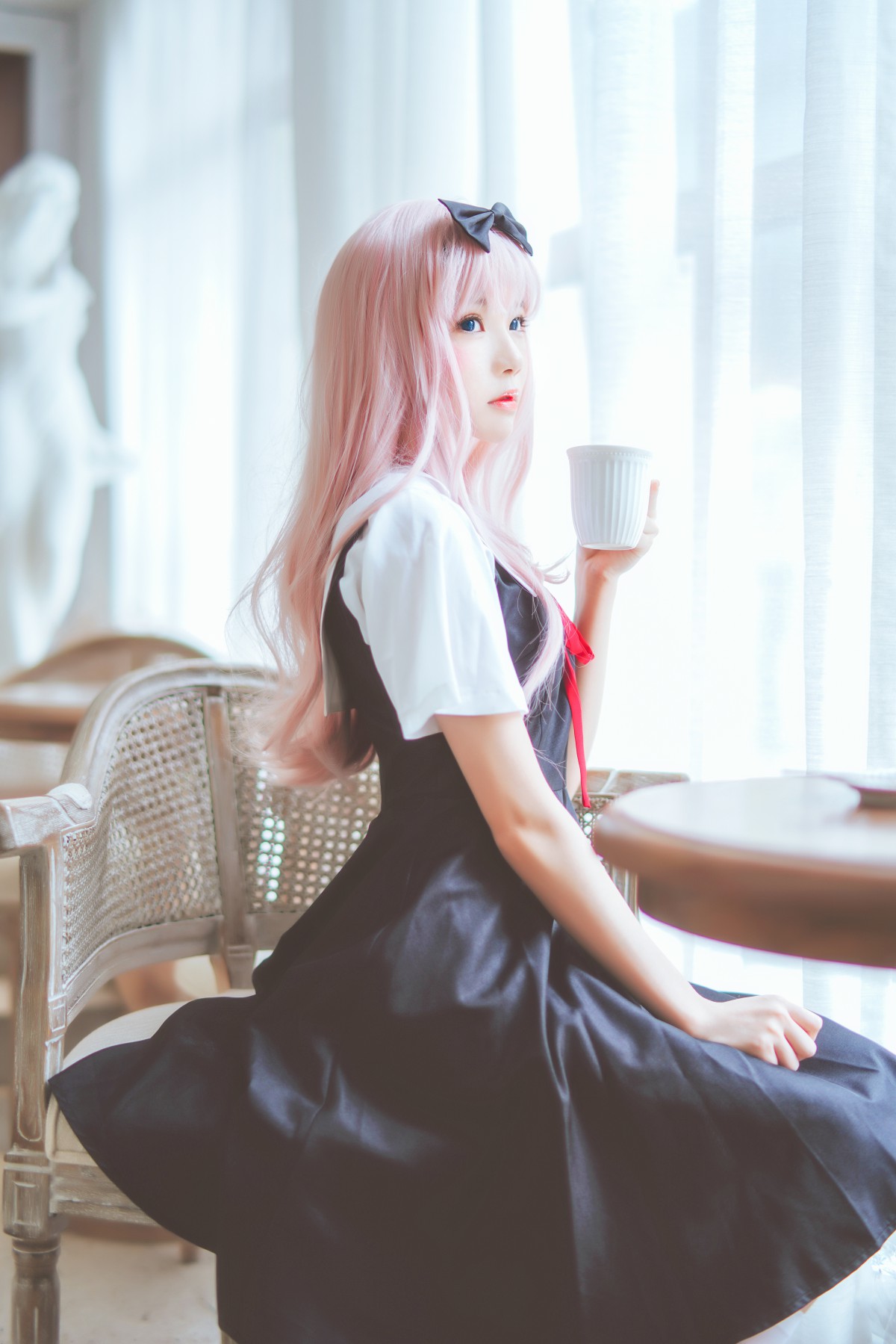 图片[3]-[Cosplay]桜桃喵 – 藤原千花 – COSPLAY-小爱·美女部落
