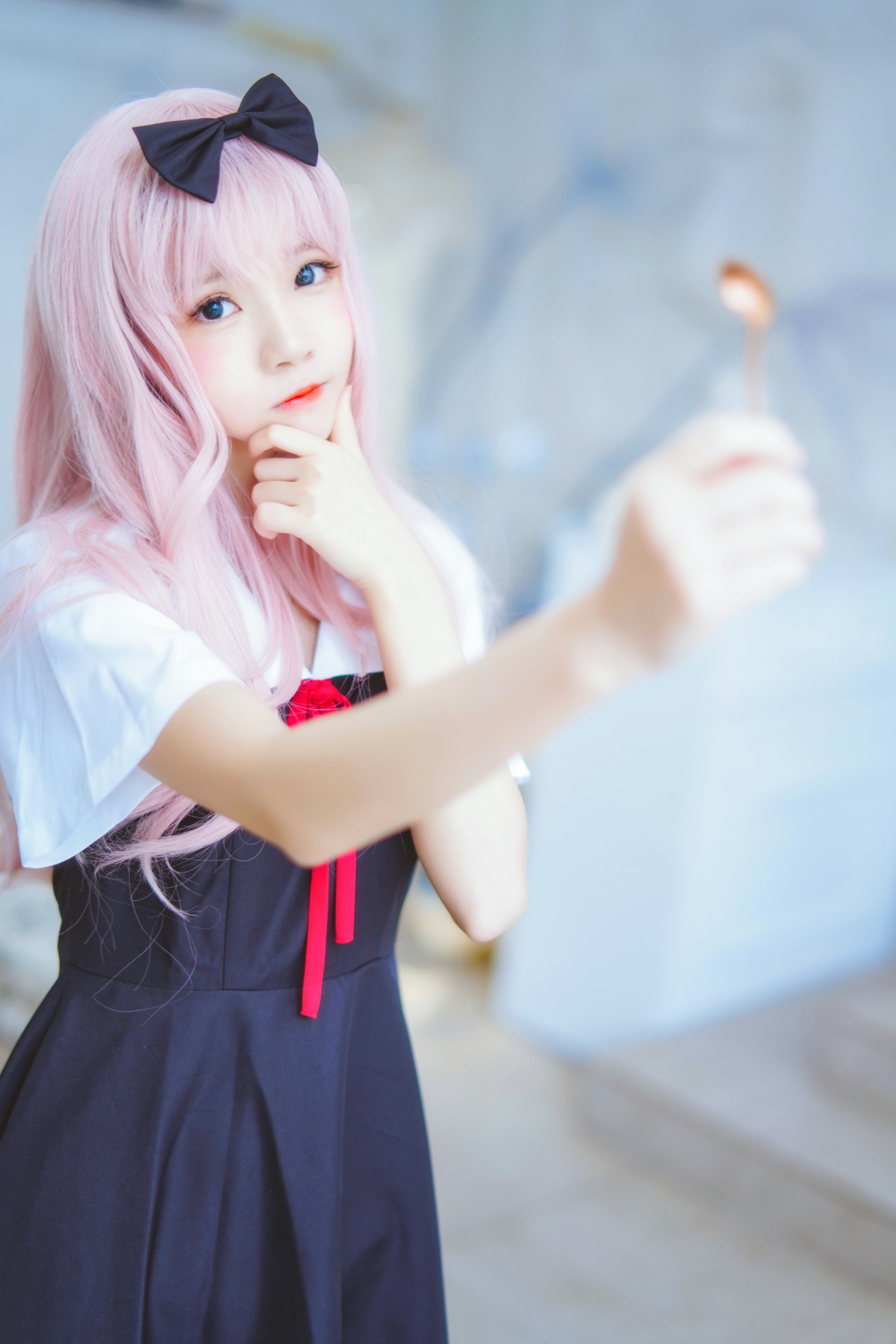 图片[6]-[Cosplay]桜桃喵 – 藤原千花 – COSPLAY-小爱·美女部落