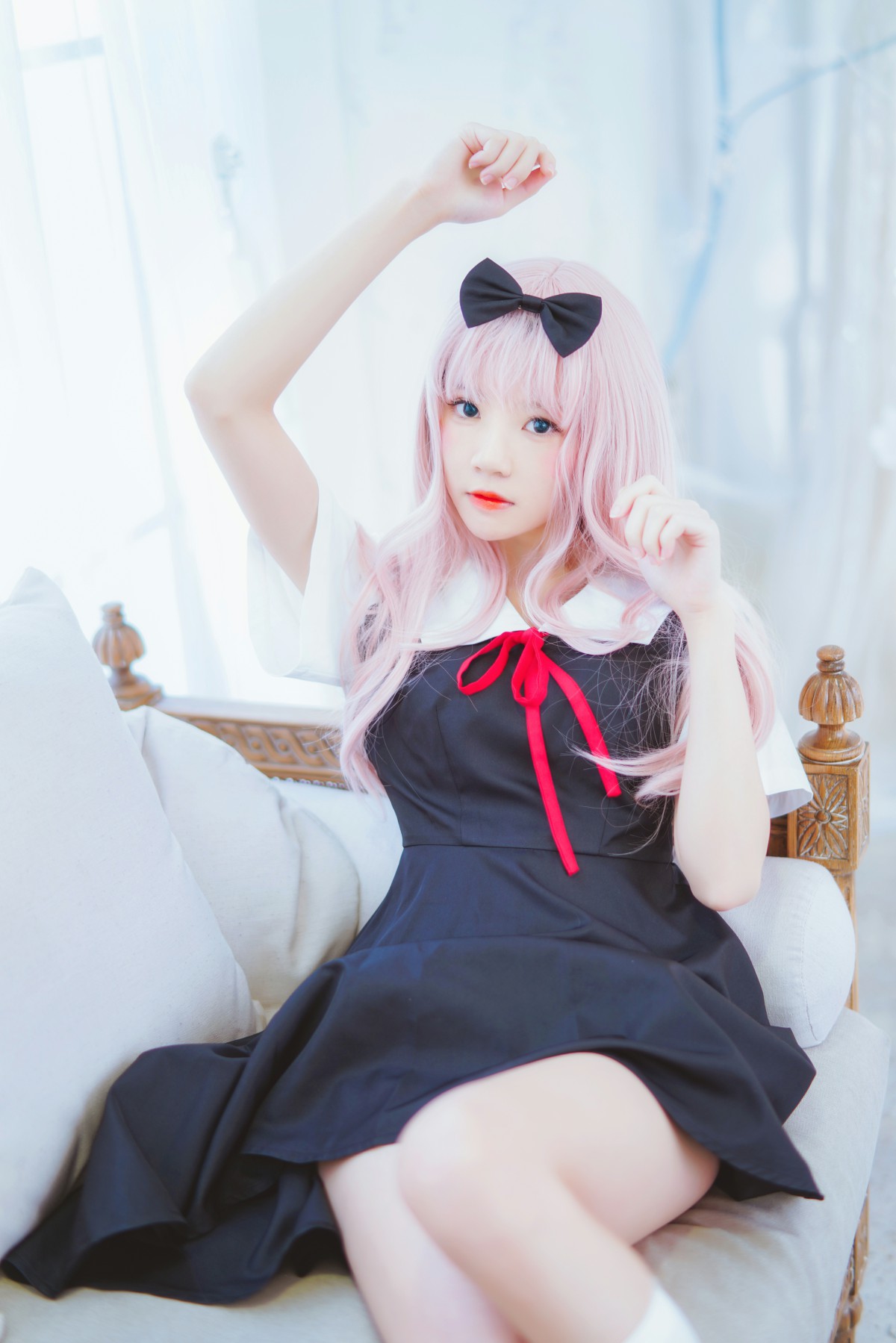 图片[8]-[Cosplay]桜桃喵 – 藤原千花 – COSPLAY-小爱·美女部落