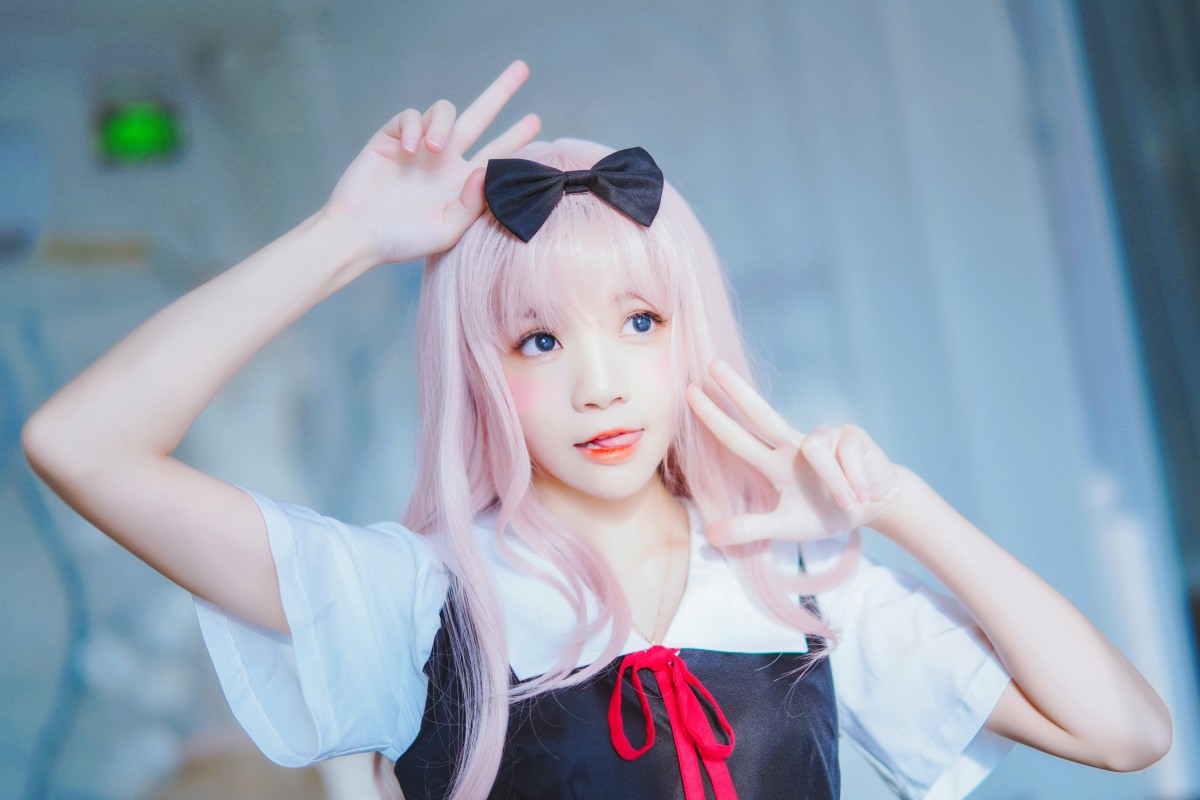 图片[14]-[Cosplay]桜桃喵 – 藤原千花 – COSPLAY-小爱·美女部落