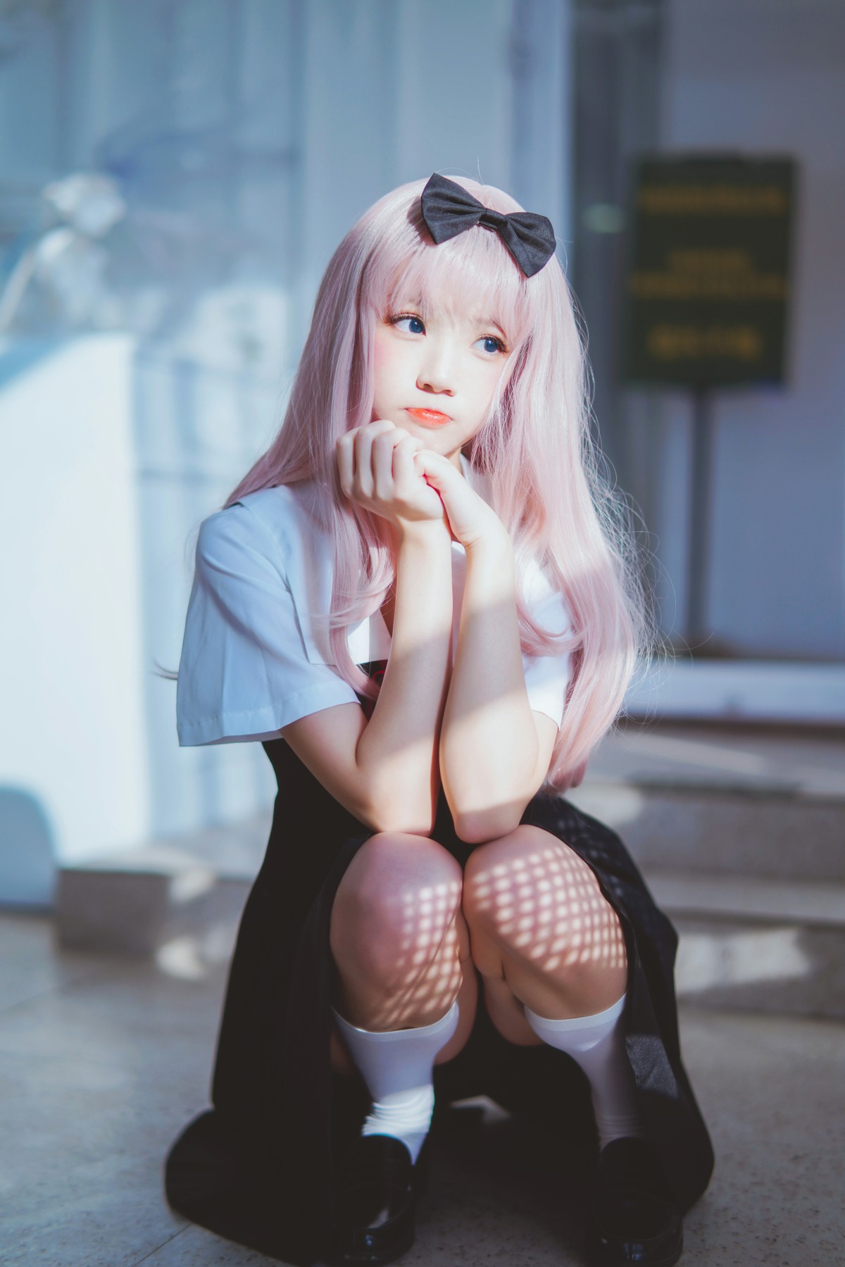 图片[15]-[Cosplay]桜桃喵 – 藤原千花 – COSPLAY-小爱·美女部落