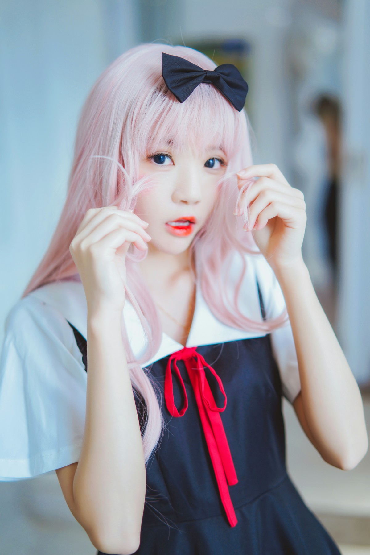 图片[16]-[Cosplay]桜桃喵 – 藤原千花 – COSPLAY-小爱·美女部落