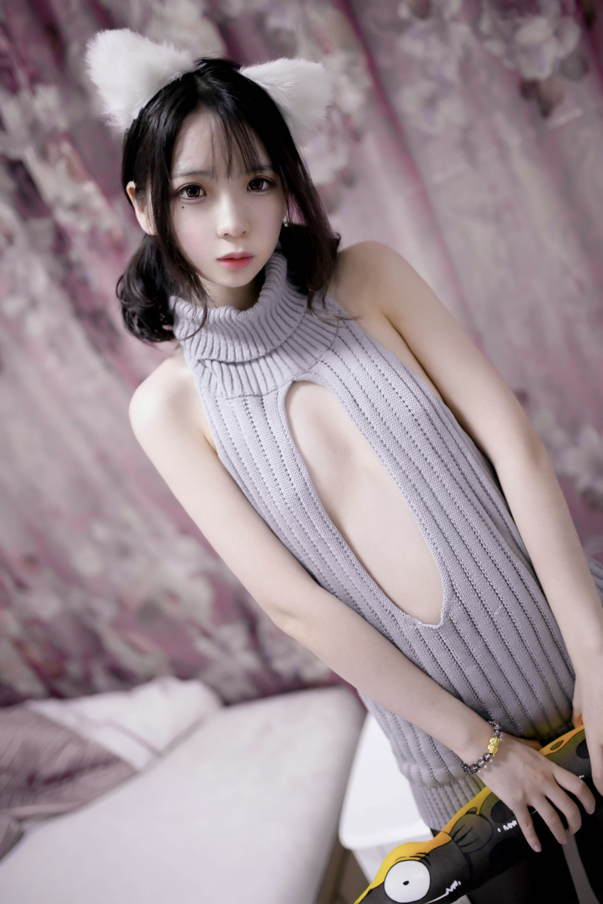 图片[8]-[Cosplay]疯猫ss -露背毛衣 – COSPLAY-小爱·美女部落