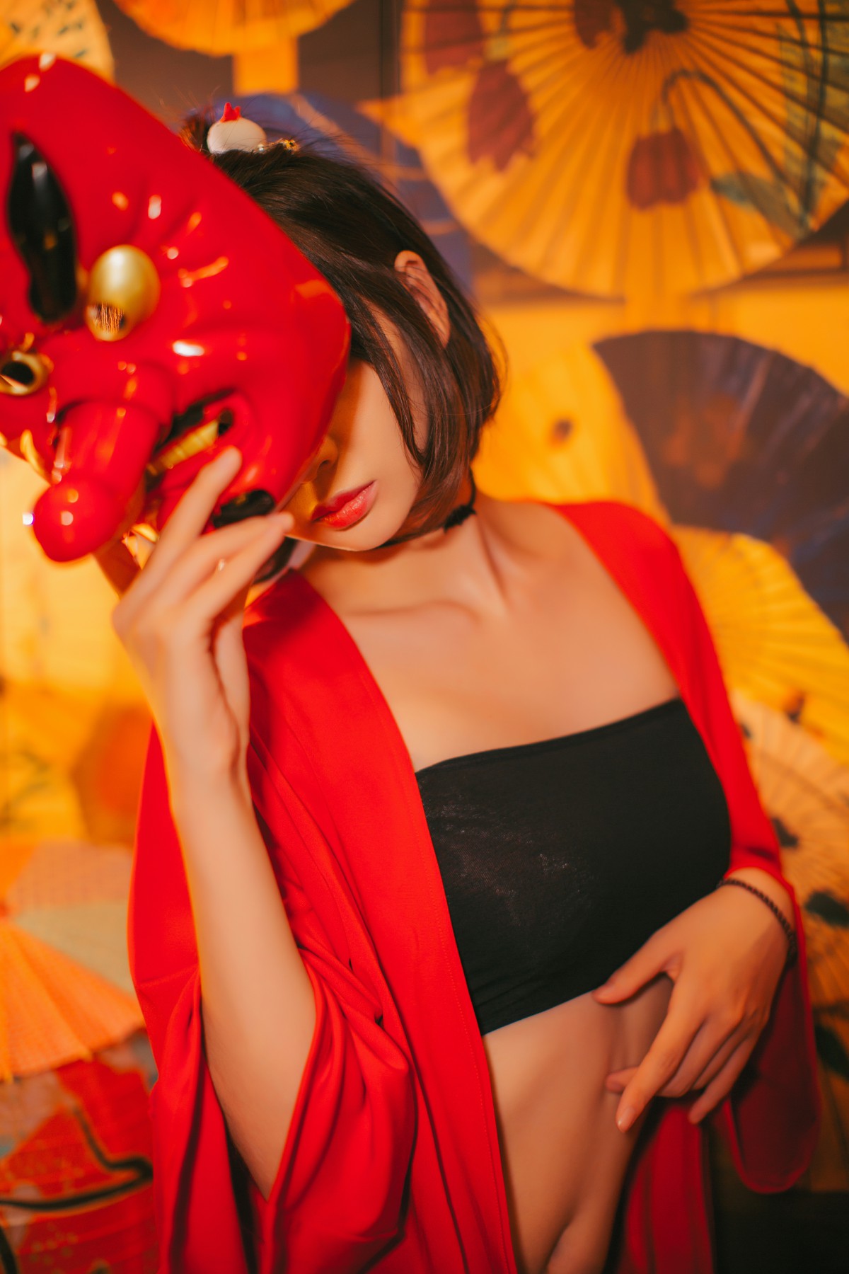 图片[7]-[Cosplay]疯猫ss -红色羽衣 – COSPLAY-小爱·美女部落