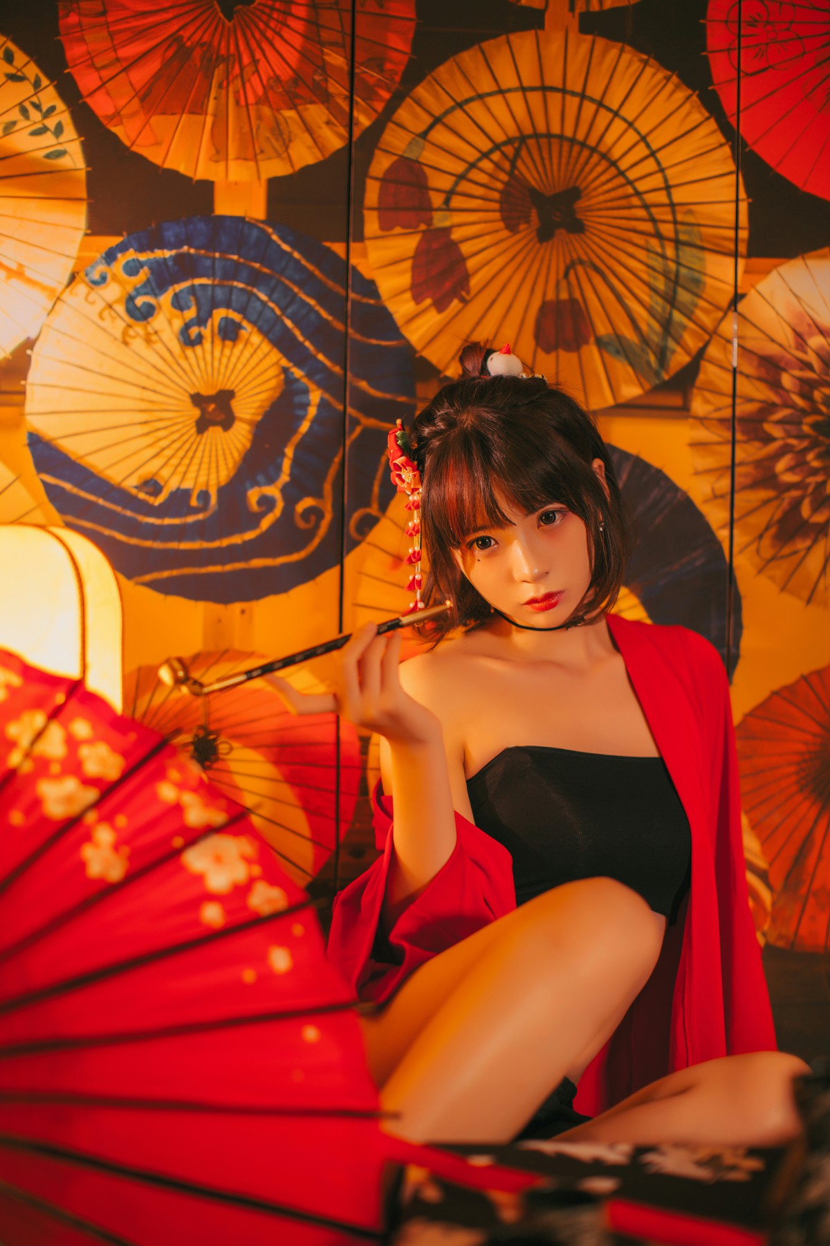 图片[9]-[Cosplay]疯猫ss -红色羽衣 – COSPLAY-小爱·美女部落