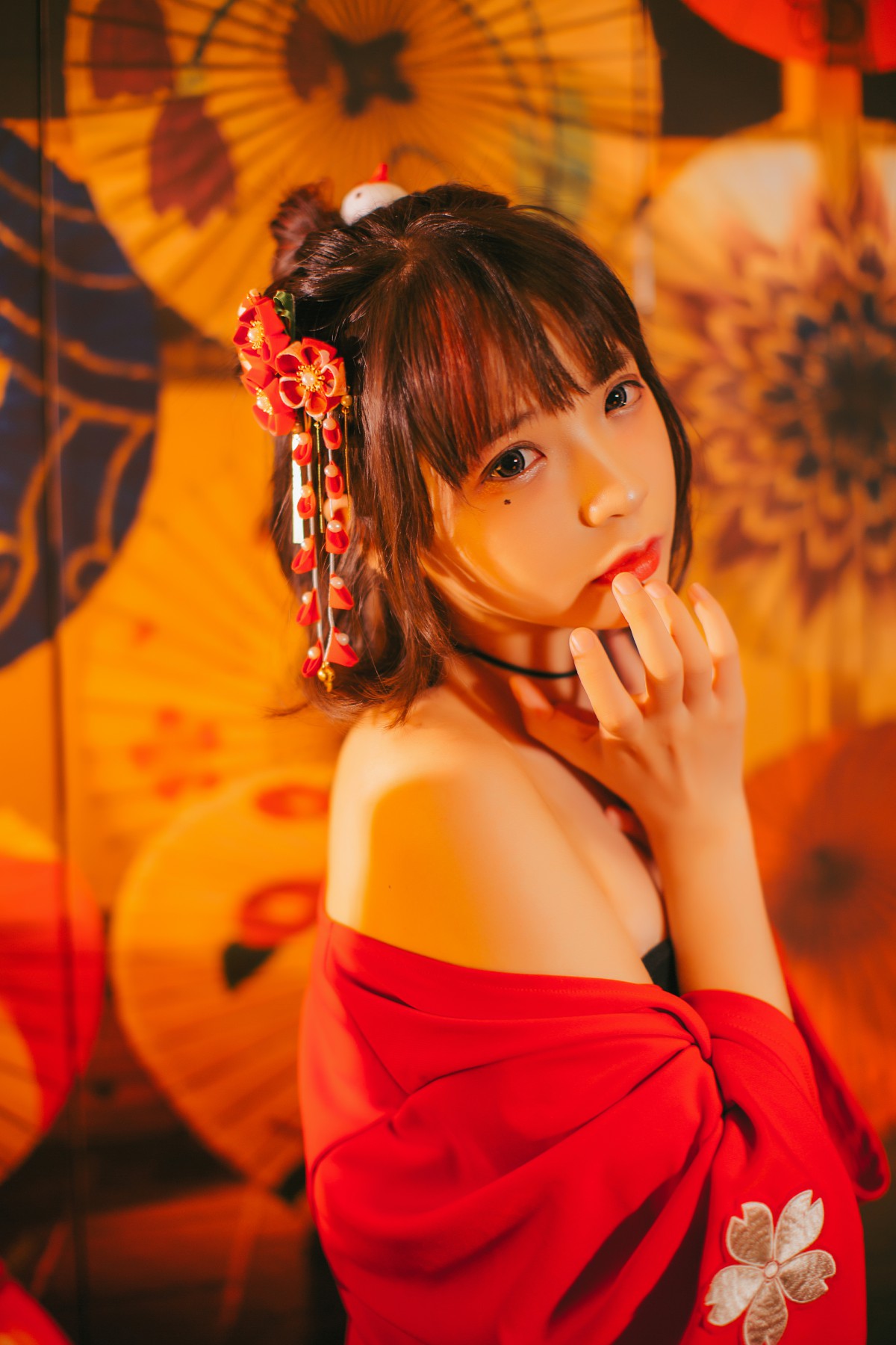 图片[10]-[Cosplay]疯猫ss -红色羽衣 – COSPLAY-小爱·美女部落