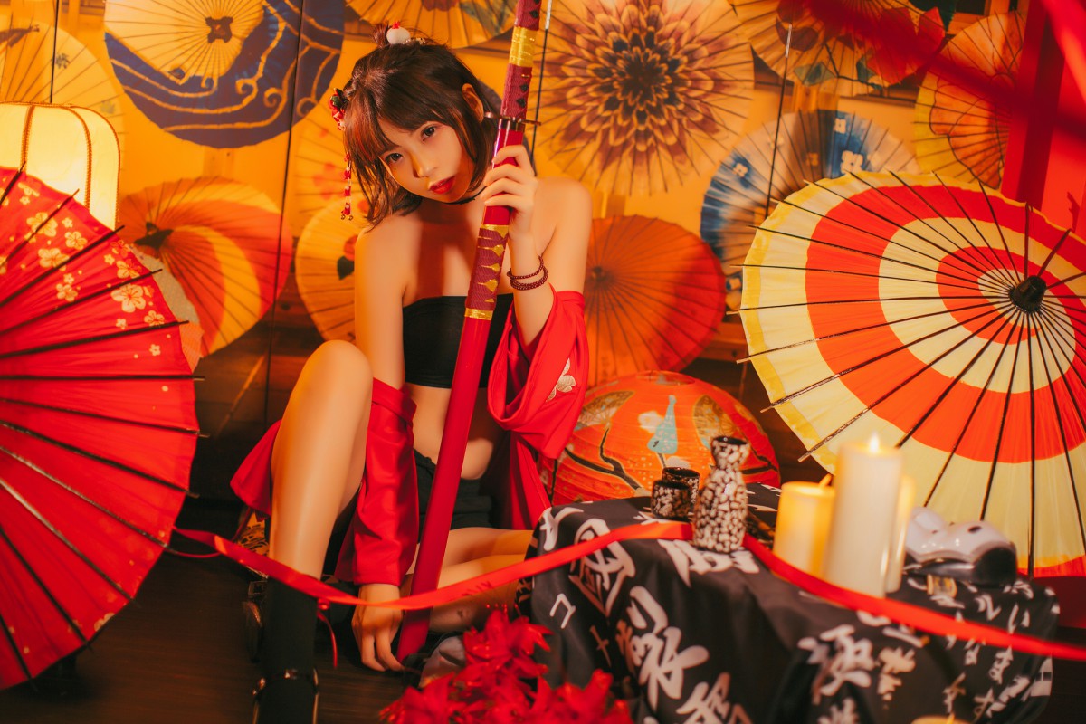 图片[11]-[Cosplay]疯猫ss -红色羽衣 – COSPLAY-小爱·美女部落