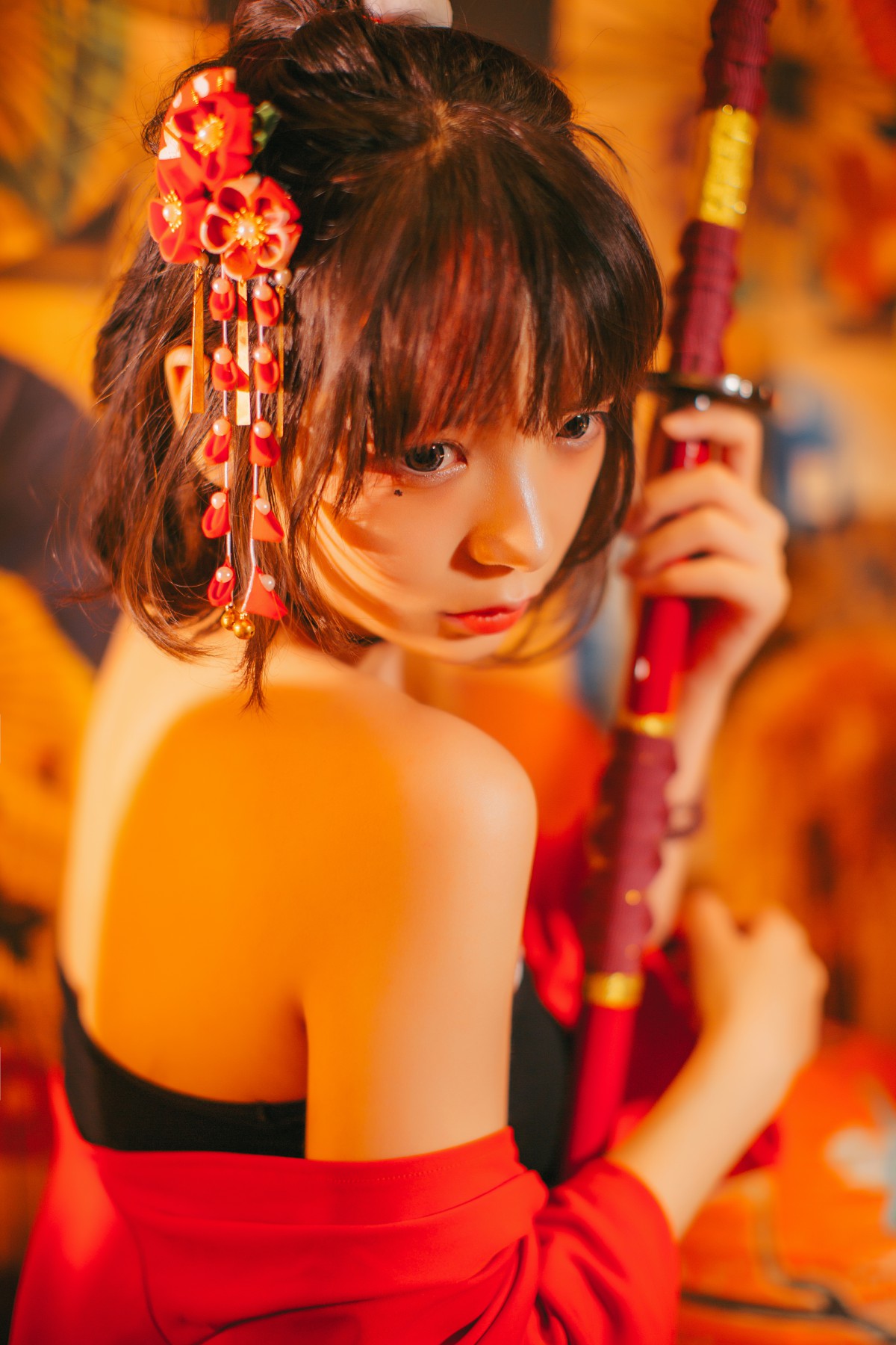 图片[13]-[Cosplay]疯猫ss -红色羽衣 – COSPLAY-小爱·美女部落
