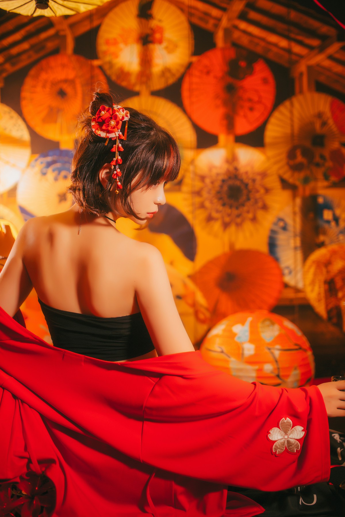 图片[14]-[Cosplay]疯猫ss -红色羽衣 – COSPLAY-小爱·美女部落