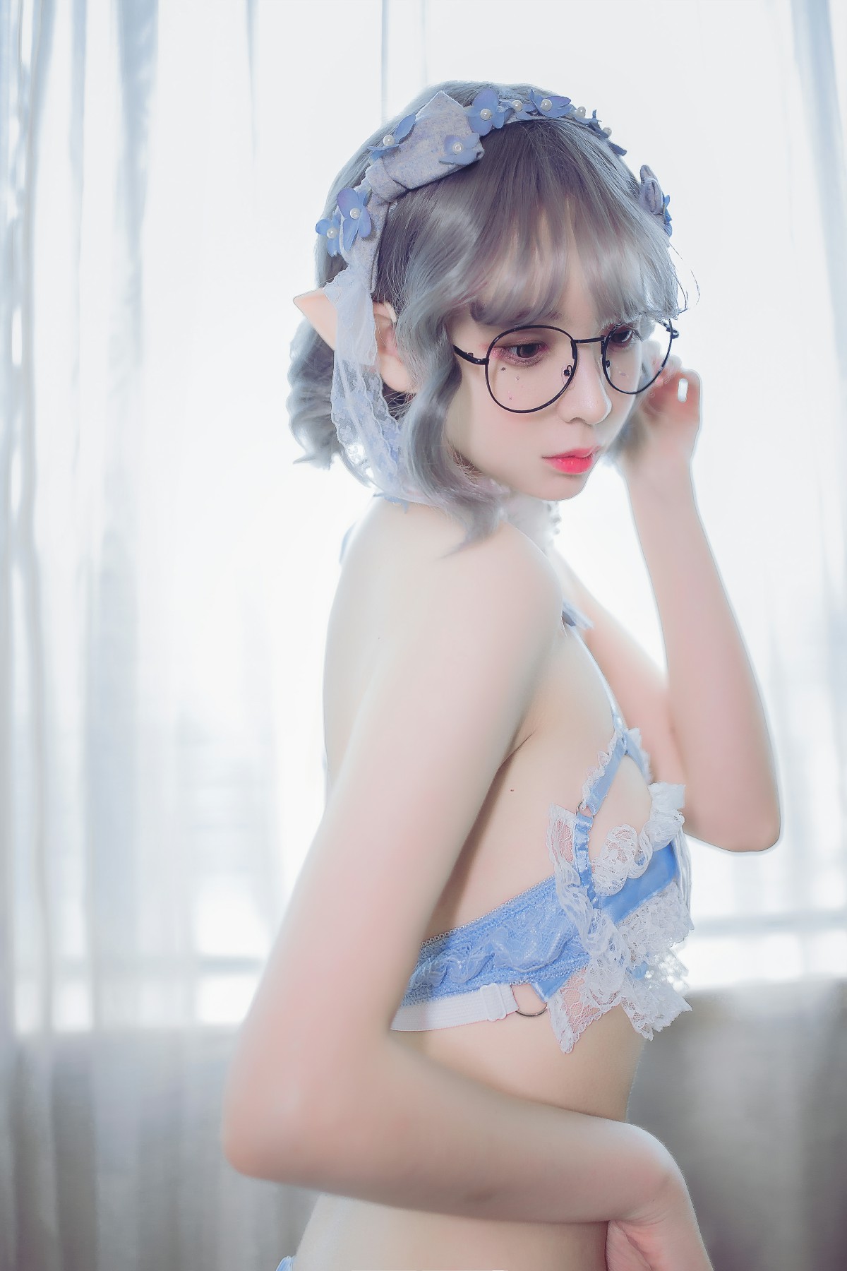 图片[5]-[Cosplay]疯猫ss – 蓝色精灵 – COSPLAY-小爱·美女部落