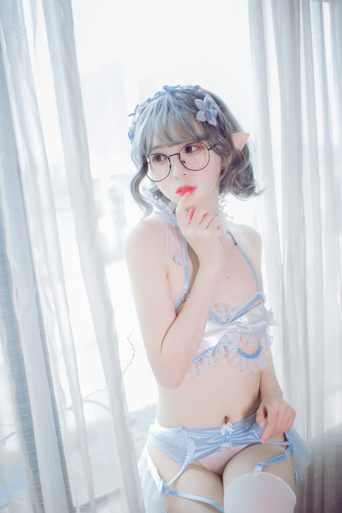 图片[12]-[Cosplay]疯猫ss – 蓝色精灵 – COSPLAY-小爱·美女部落