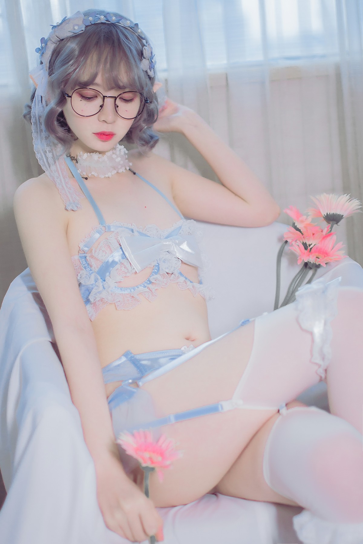 图片[14]-[Cosplay]疯猫ss – 蓝色精灵 – COSPLAY-小爱·美女部落