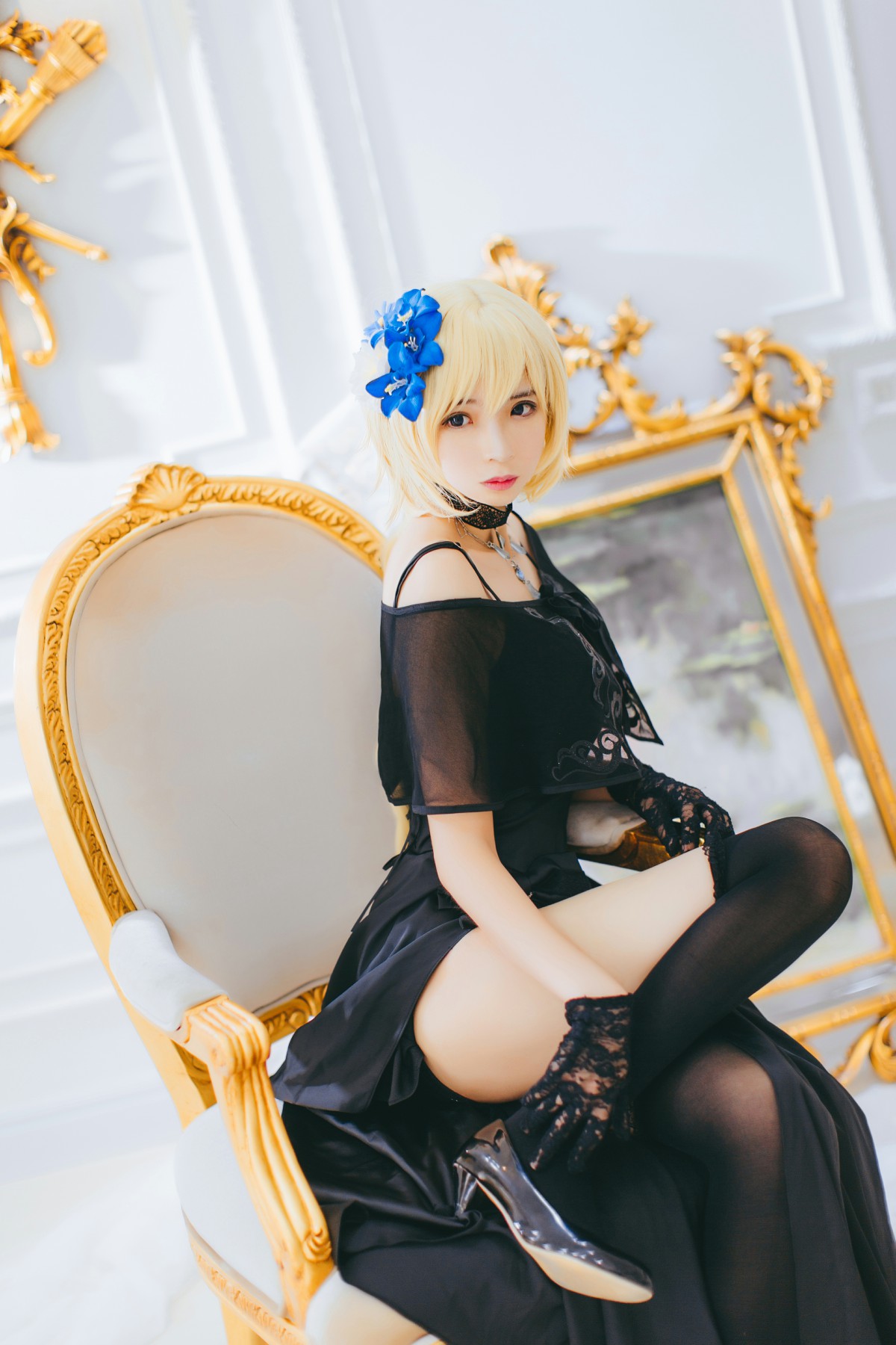 图片[3]-[Cosplay][网红少女]疯猫ss – 疯猫贞德礼装 – COSPLAY-小爱·美女部落