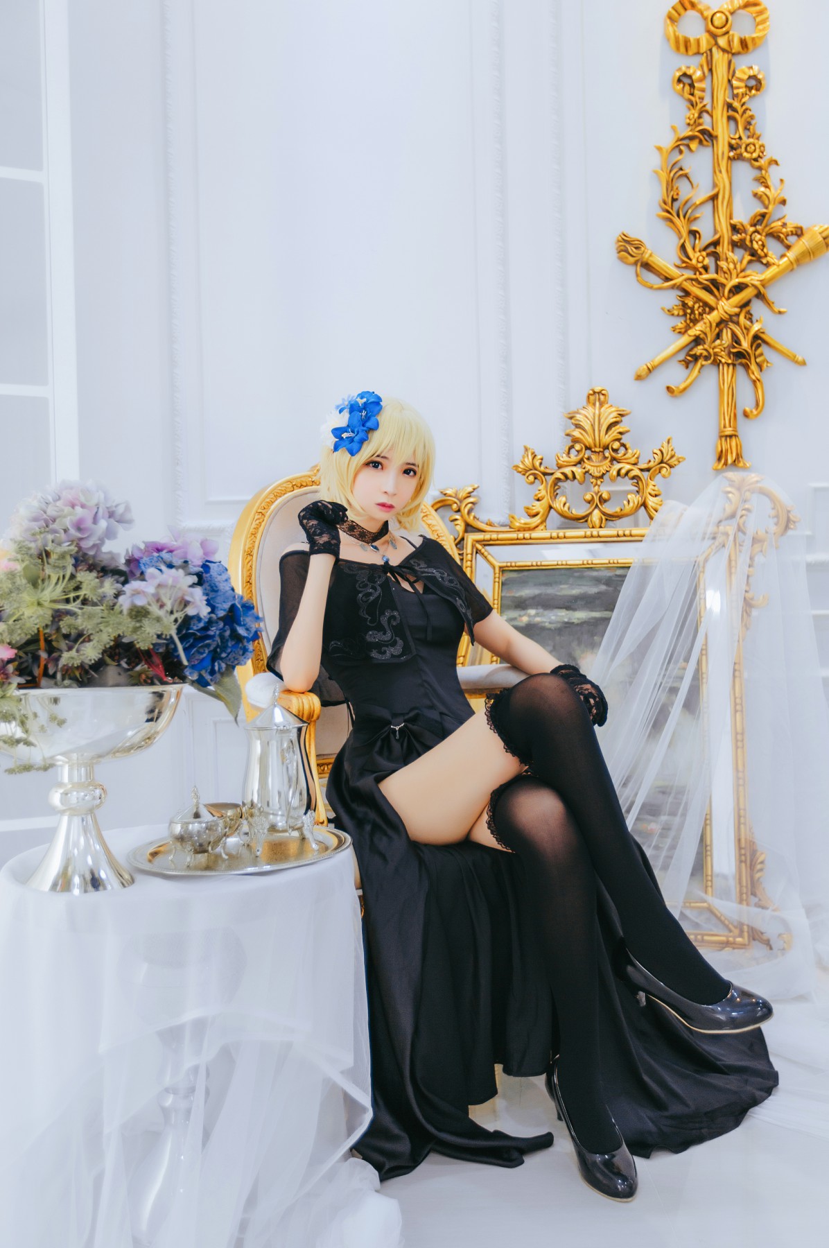 图片[12]-[Cosplay][网红少女]疯猫ss – 疯猫贞德礼装 – COSPLAY-小爱·美女部落