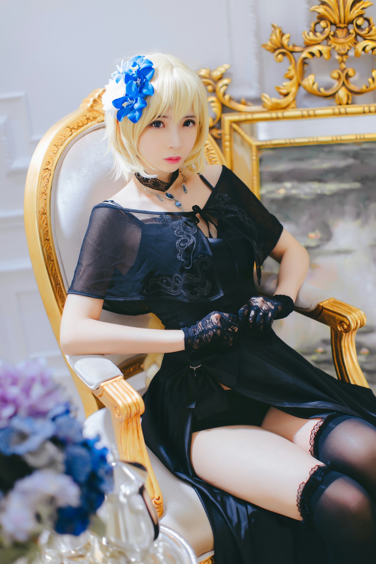 图片[13]-[Cosplay][网红少女]疯猫ss – 疯猫贞德礼装 – COSPLAY-小爱·美女部落