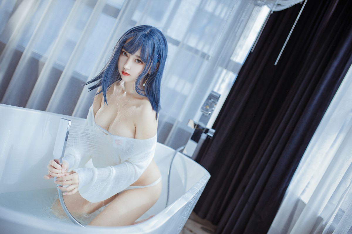 图片[4]-[Cosplay]过期米线线喵 – 浴缸 – COSPLAY-小爱·美女部落
