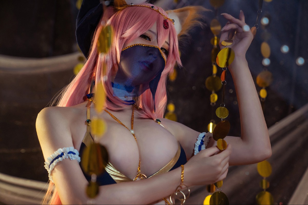 [Cosplay]Fate 玉藻前 舞娘泳装 – COSPLAY-小爱·美女部落