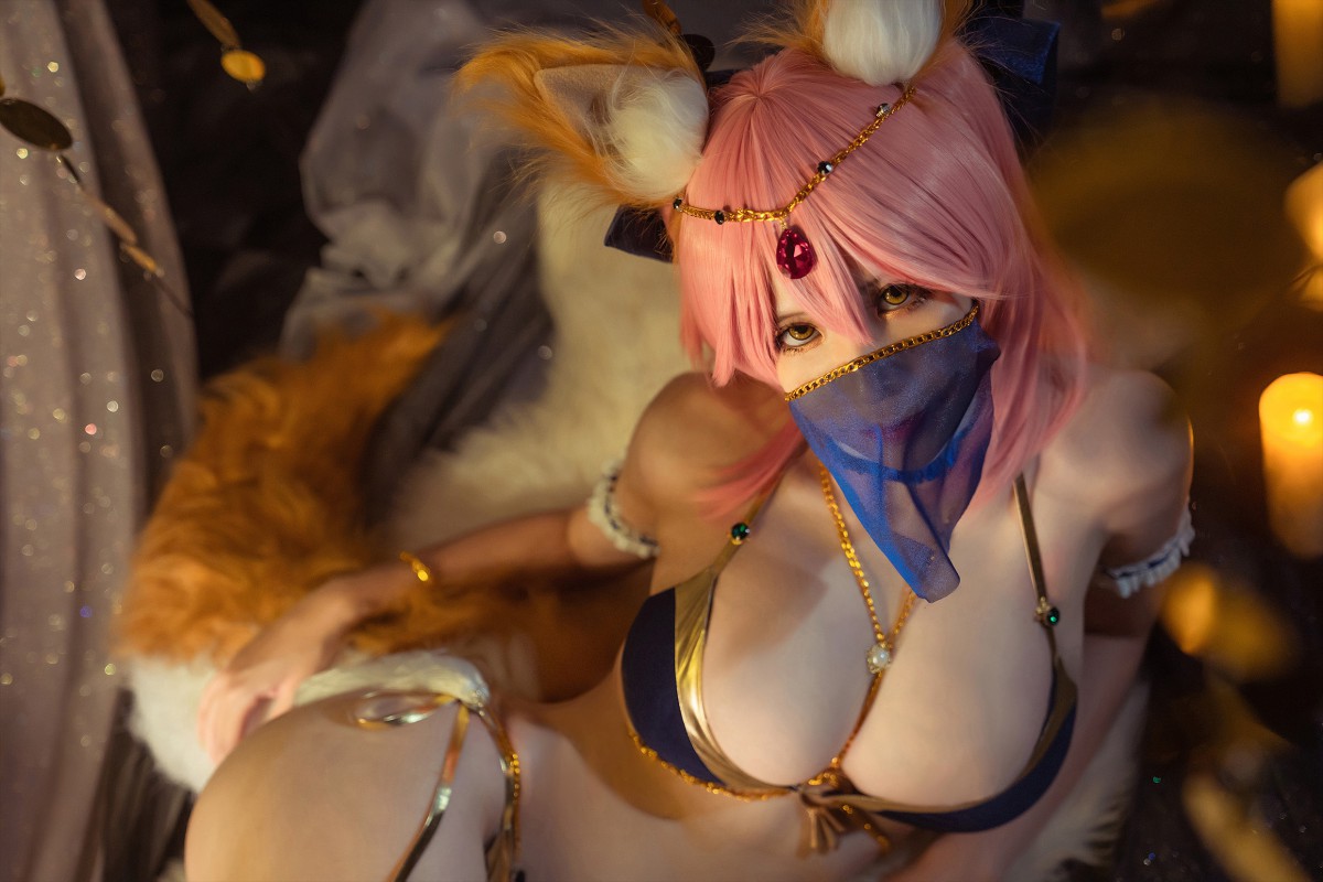 图片[5]-[Cosplay]Fate 玉藻前 舞娘泳装 – COSPLAY-小爱·美女部落