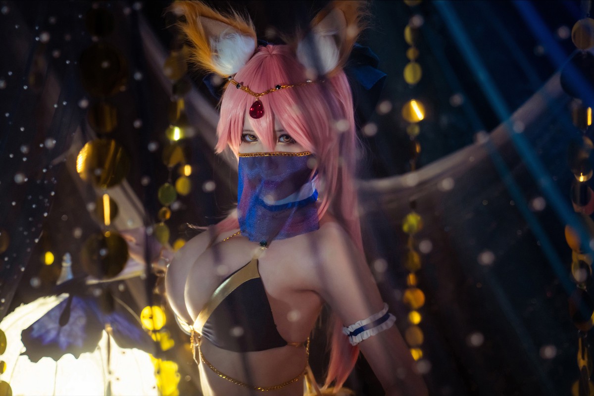 图片[12]-[Cosplay]Fate 玉藻前 舞娘泳装 – COSPLAY-小爱·美女部落