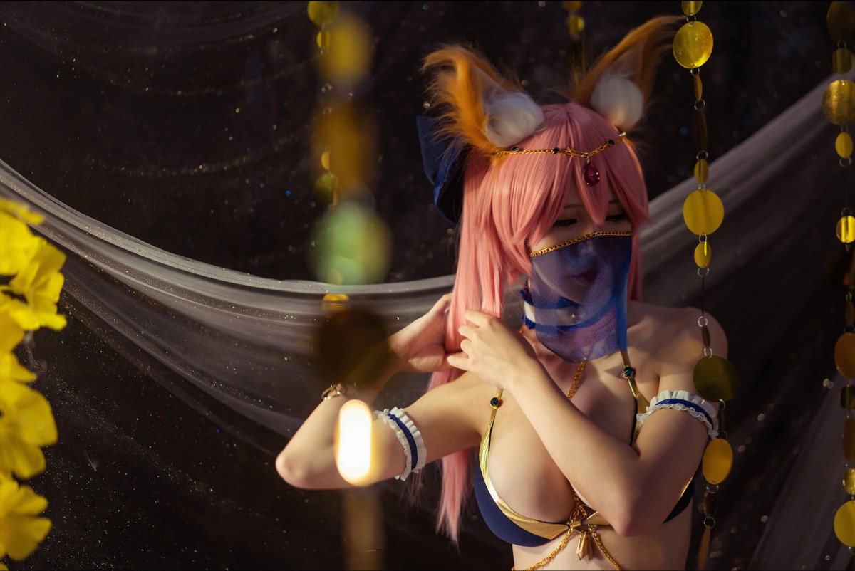 图片[19]-[Cosplay]Fate 玉藻前 舞娘泳装 – COSPLAY-小爱·美女部落