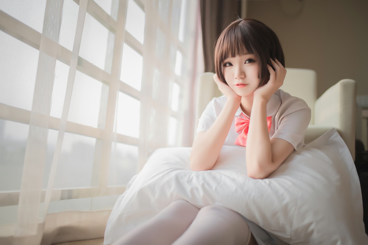 图片[9]-[Yoko宅夏Cos]一号写真本 白丝 – COSPLAY-小爱·美女部落
