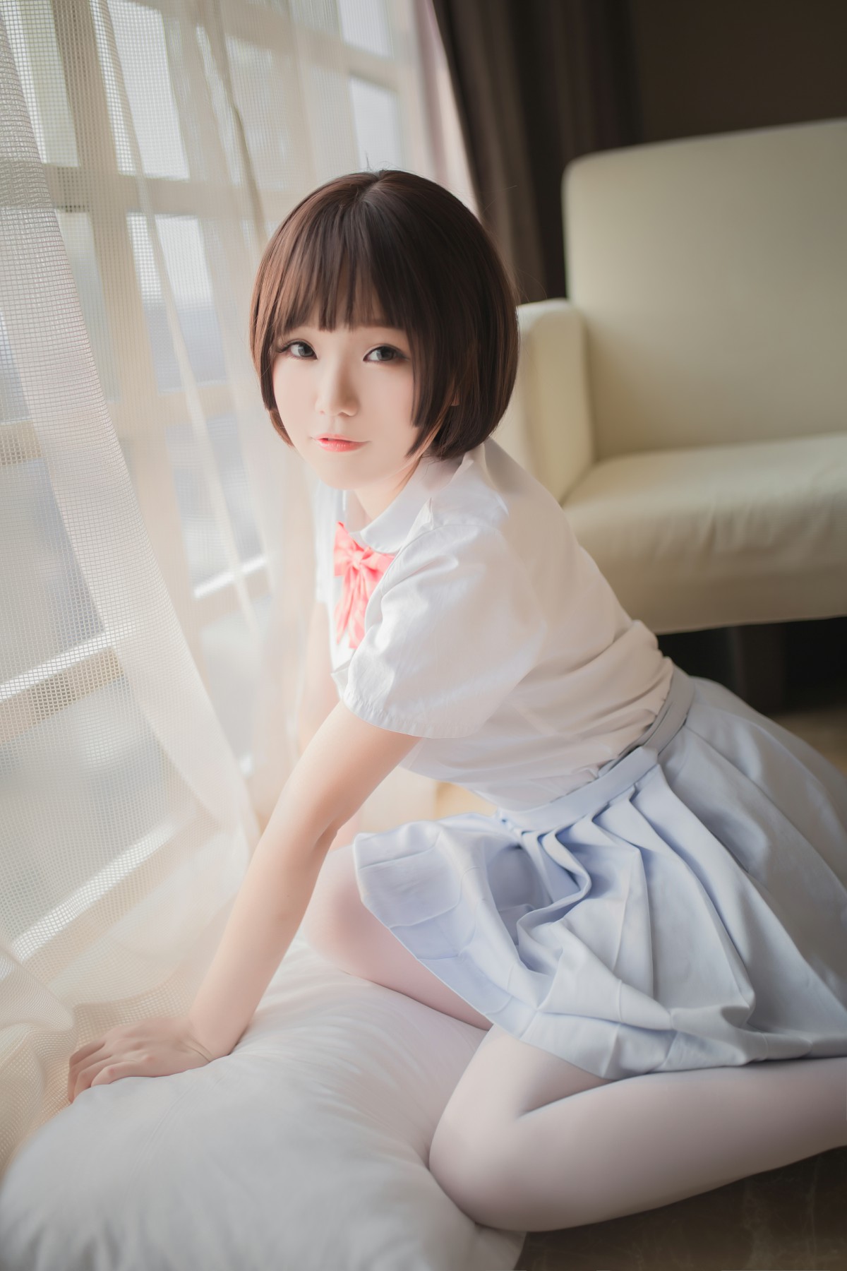 图片[8]-[Yoko宅夏Cos]一号写真本 白丝 – COSPLAY-小爱·美女部落