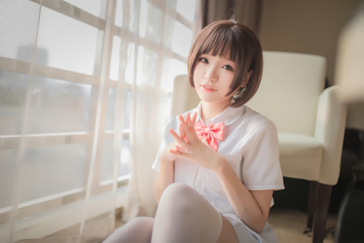图片[15]-[Yoko宅夏Cos]一号写真本 白丝 – COSPLAY-小爱·美女部落