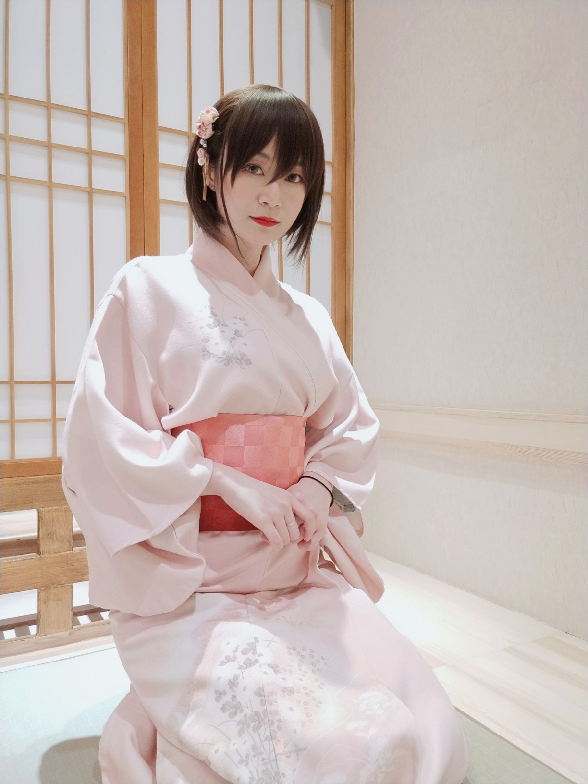 Coser小姐姐白银 – 和服温泉 – COSPLAY-小爱·美女部落