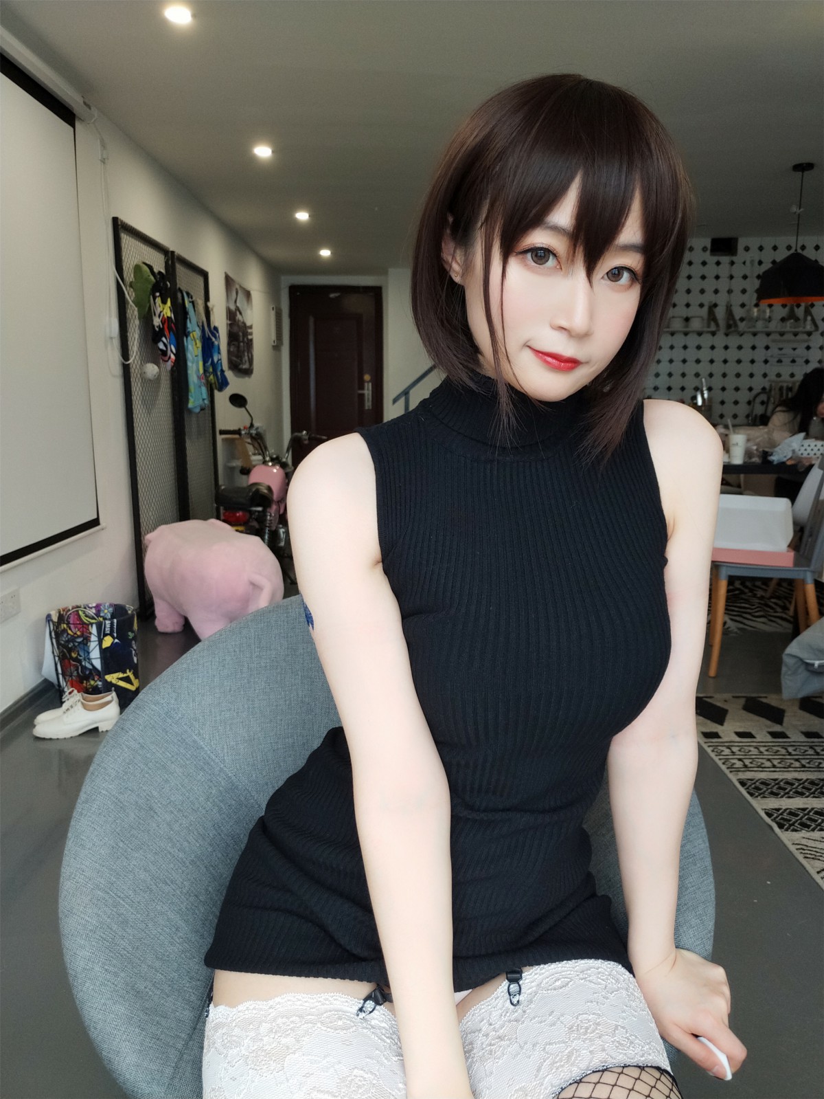 图片[14]-Coser小姐姐白银 – 黑色包臀裙 – COSPLAY-小爱·美女部落