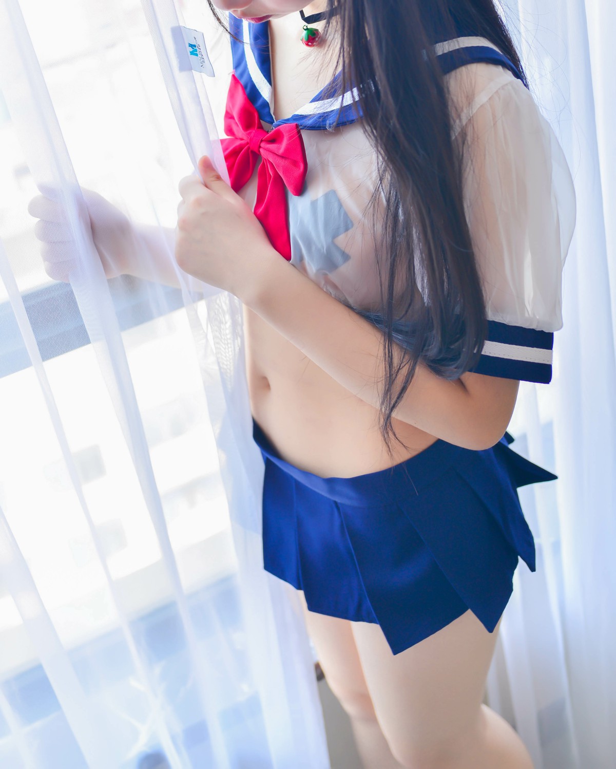 Cos小姐姐雪琪 – 透明JK – COSPLAY-小爱·美女部落