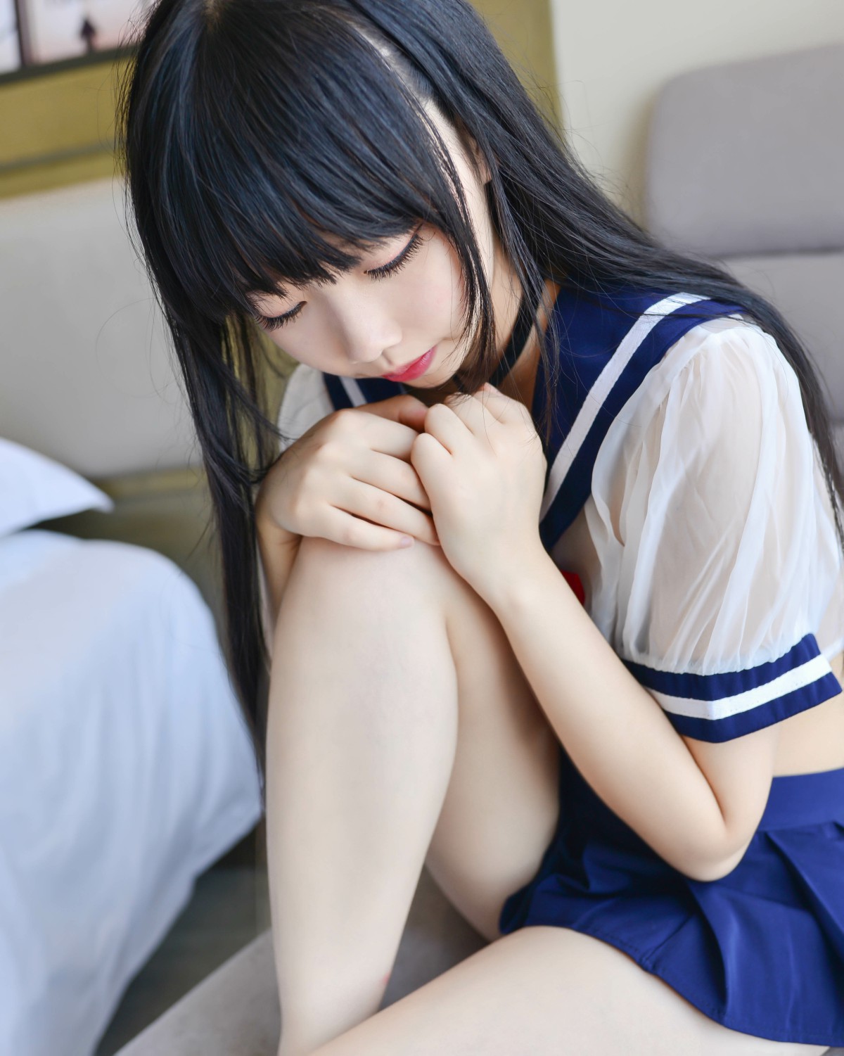 图片[11]-Cos小姐姐雪琪 – 透明JK – COSPLAY-小爱·美女部落