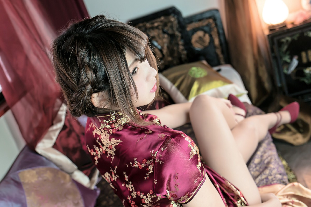 图片[20]-中華娘娘之红色旗袍与美腿高跟 – COSPLAY-小爱·美女部落