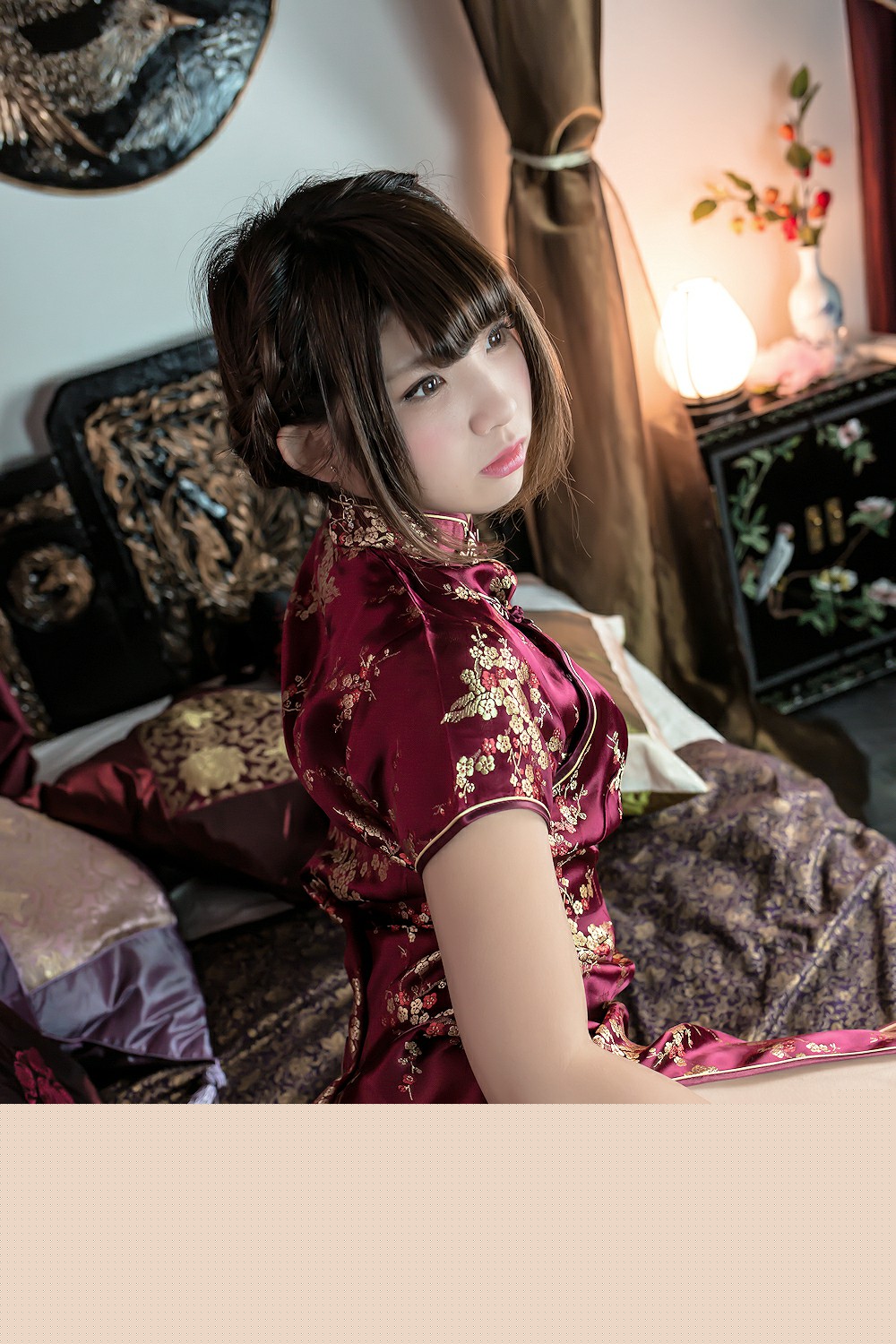 图片[24]-中華娘娘之红色旗袍与美腿高跟 – COSPLAY-小爱·美女部落