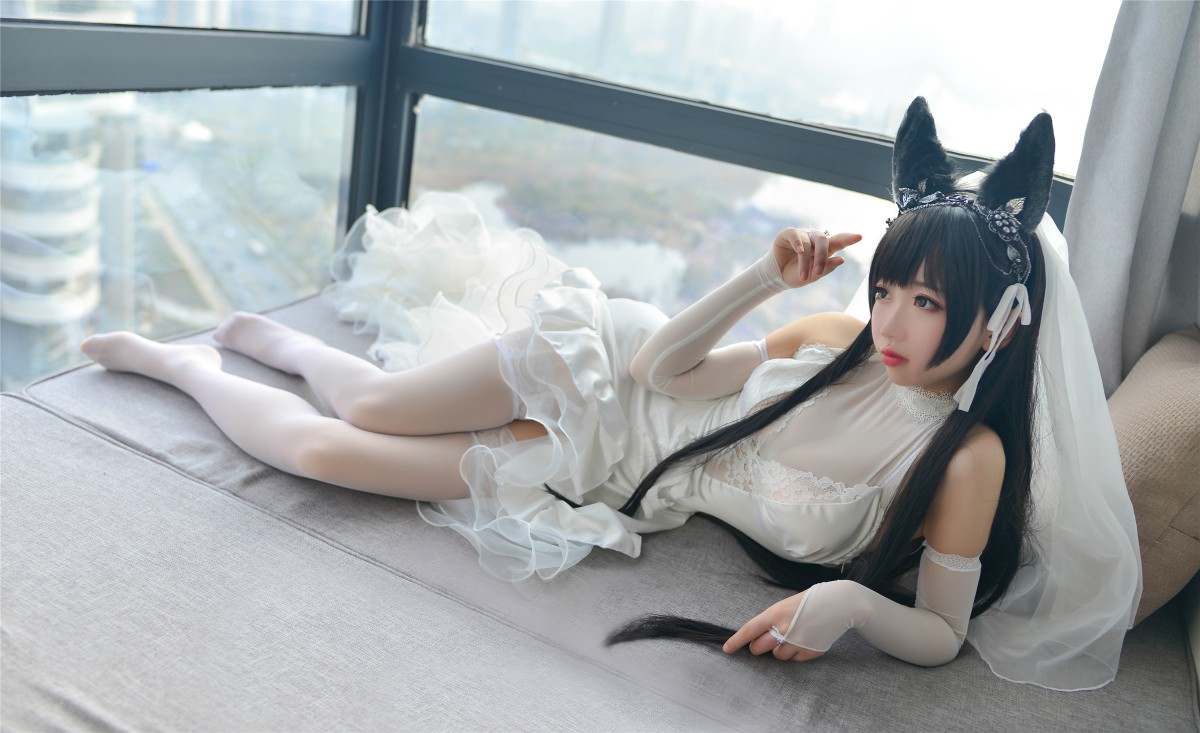 图片[16]-Cos小姐姐雪琪- 爱宕高跟美腿与婚纱 – COSPLAY-小爱·美女部落