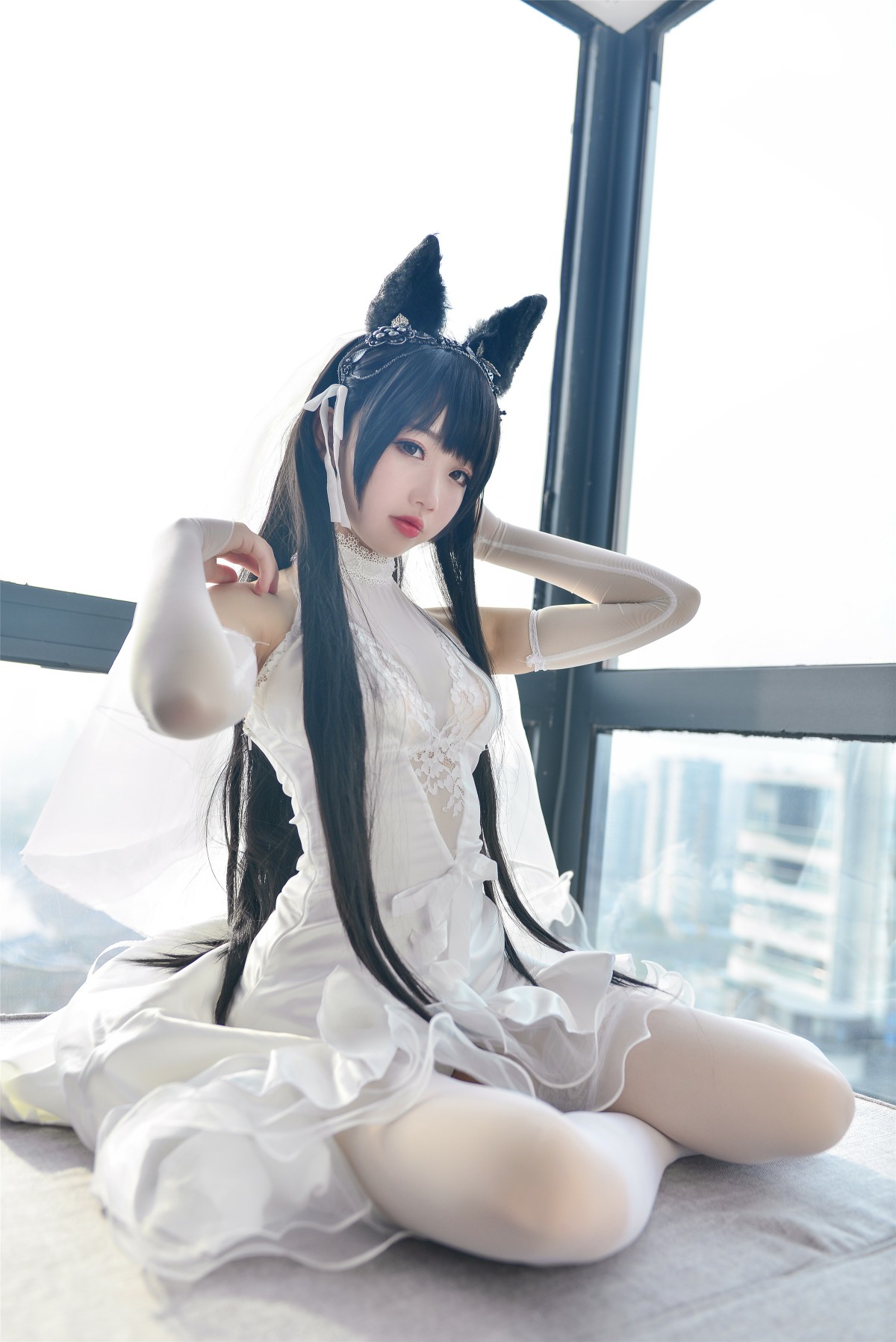 图片[18]-Cos小姐姐雪琪- 爱宕高跟美腿与婚纱 – COSPLAY-小爱·美女部落