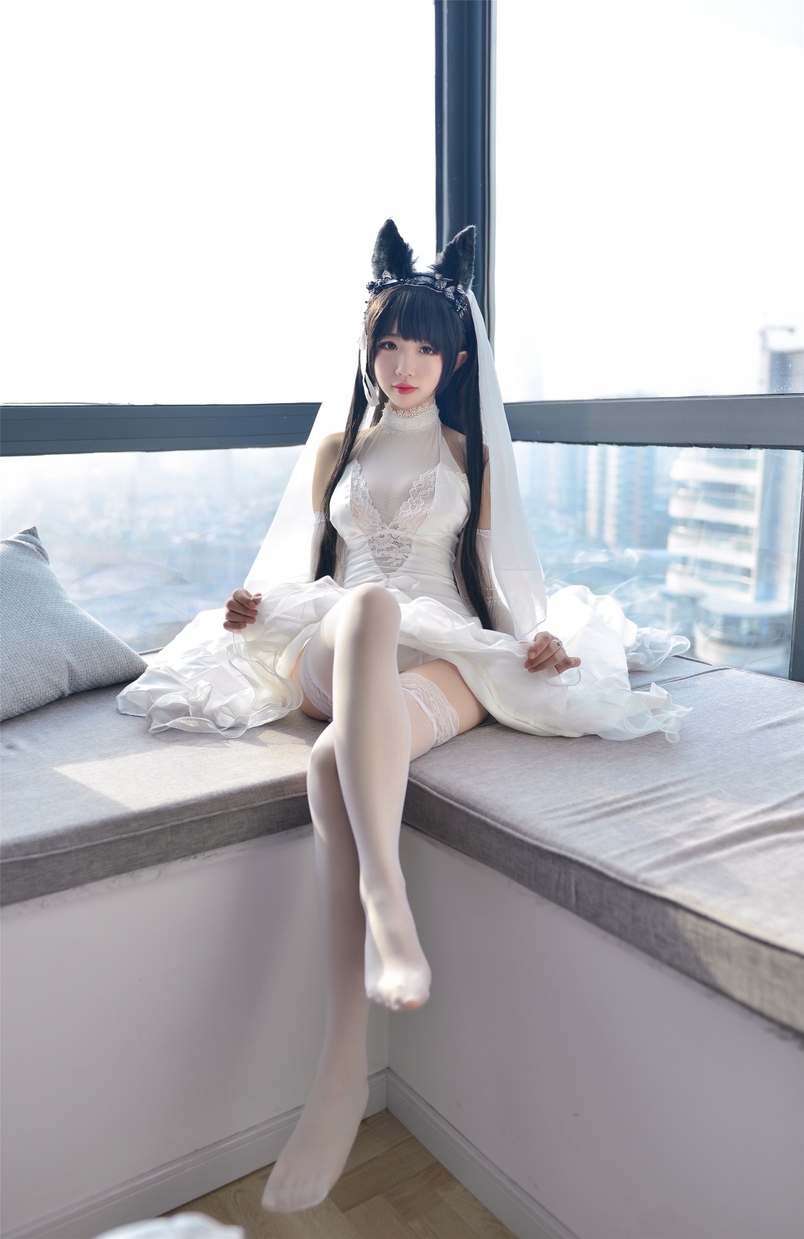 图片[21]-Cos小姐姐雪琪- 爱宕高跟美腿与婚纱 – COSPLAY-小爱·美女部落