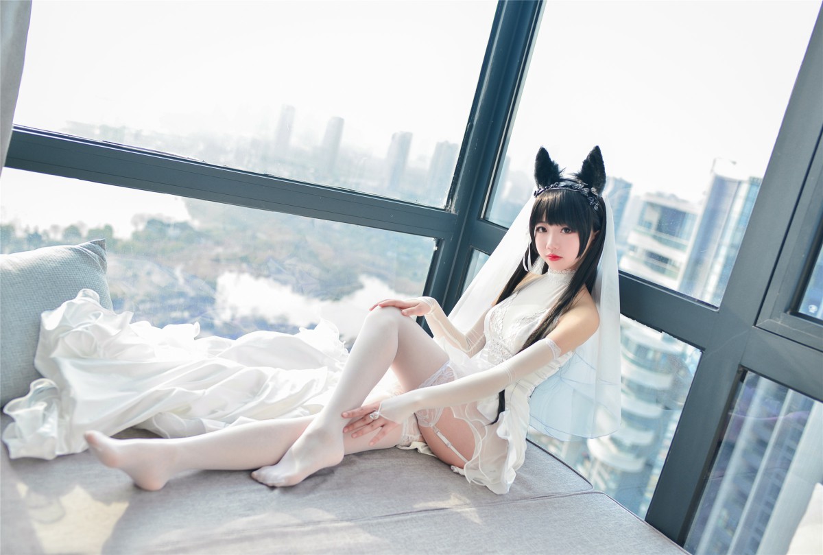 图片[23]-Cos小姐姐雪琪- 爱宕高跟美腿与婚纱 – COSPLAY-小爱·美女部落