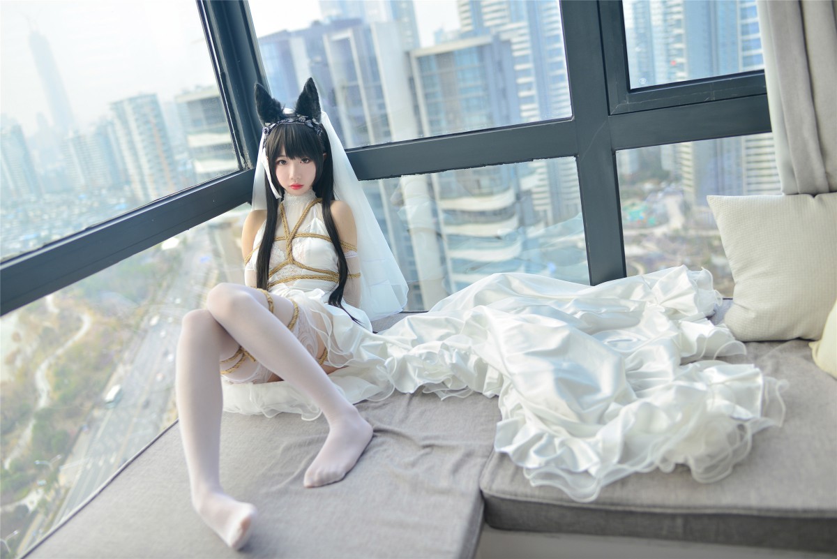 图片[27]-Cos小姐姐雪琪- 爱宕高跟美腿与婚纱 – COSPLAY-小爱·美女部落