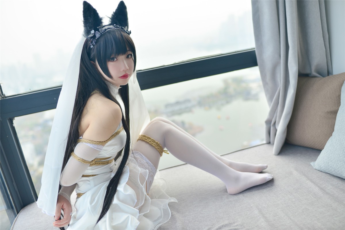 图片[34]-Cos小姐姐雪琪- 爱宕高跟美腿与婚纱 – COSPLAY-小爱·美女部落